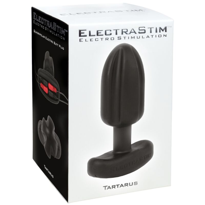 Electrastim - Tartarus Anal Plug Quadripolar Silicone Black - Image 6
