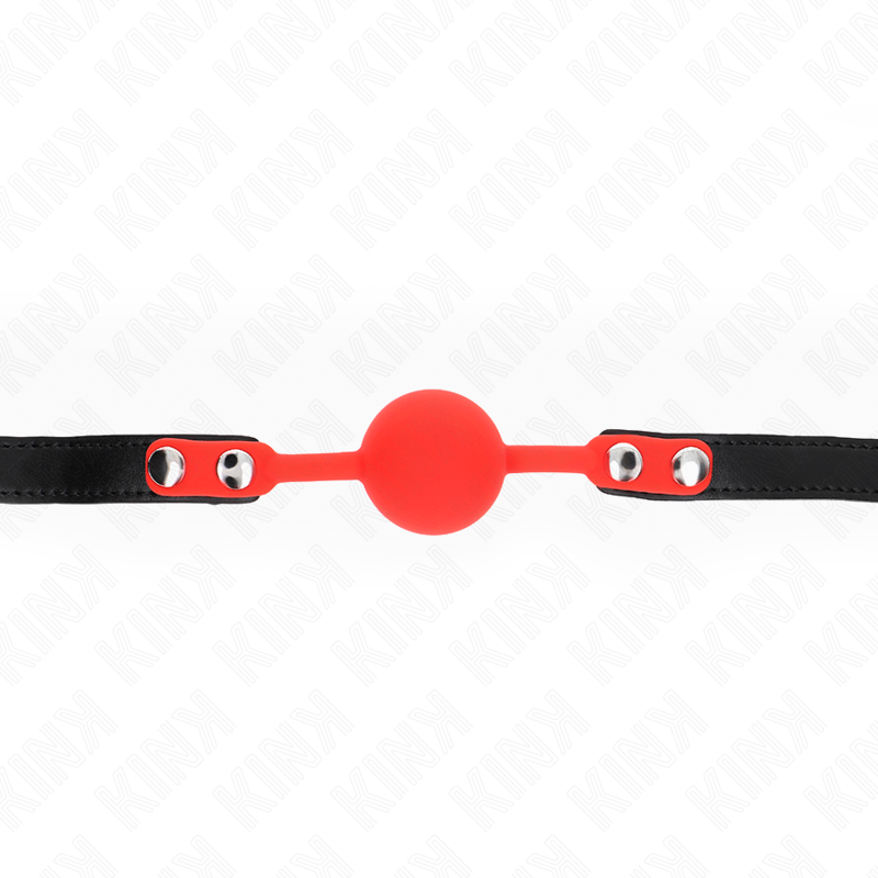 Kink - Silicone Ball 4 cm Gag With Lock 60 X 2 cm - Image 3