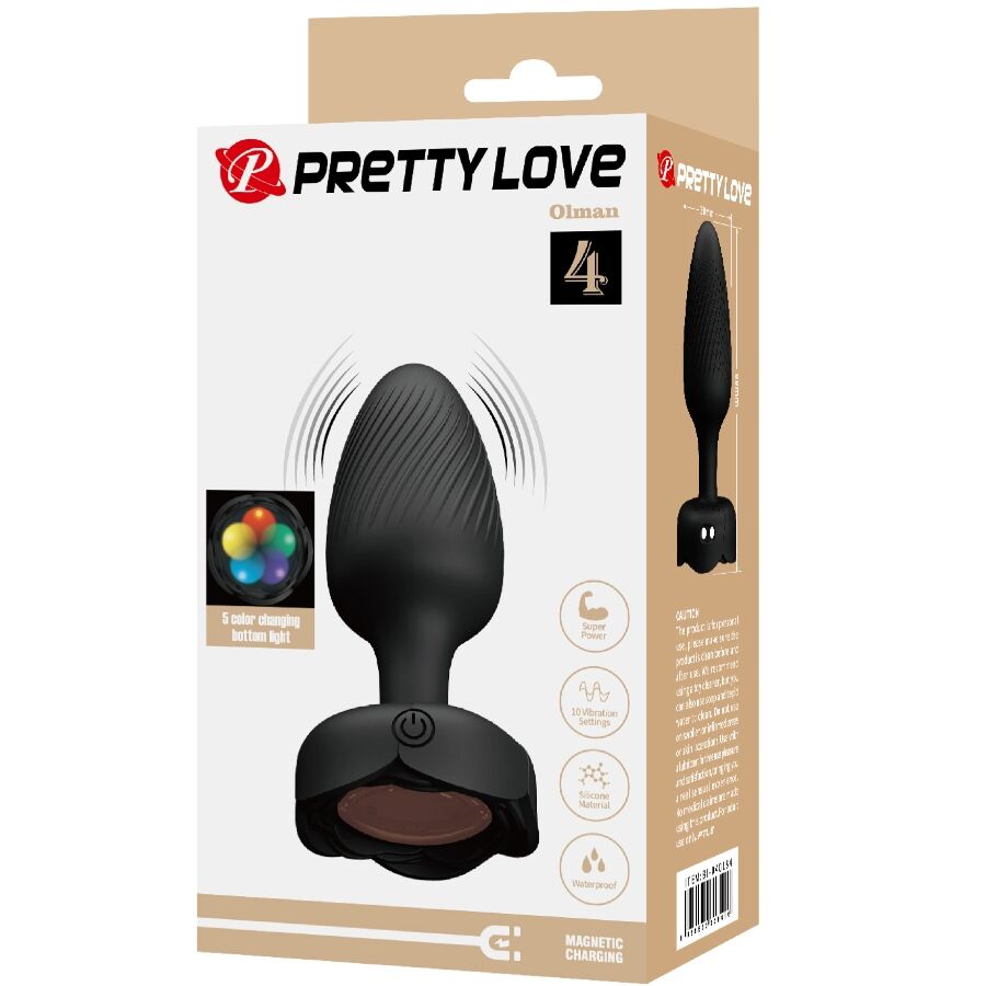 Pretty Love Olman LED Anal Plug — 8.8 cm - Image 9