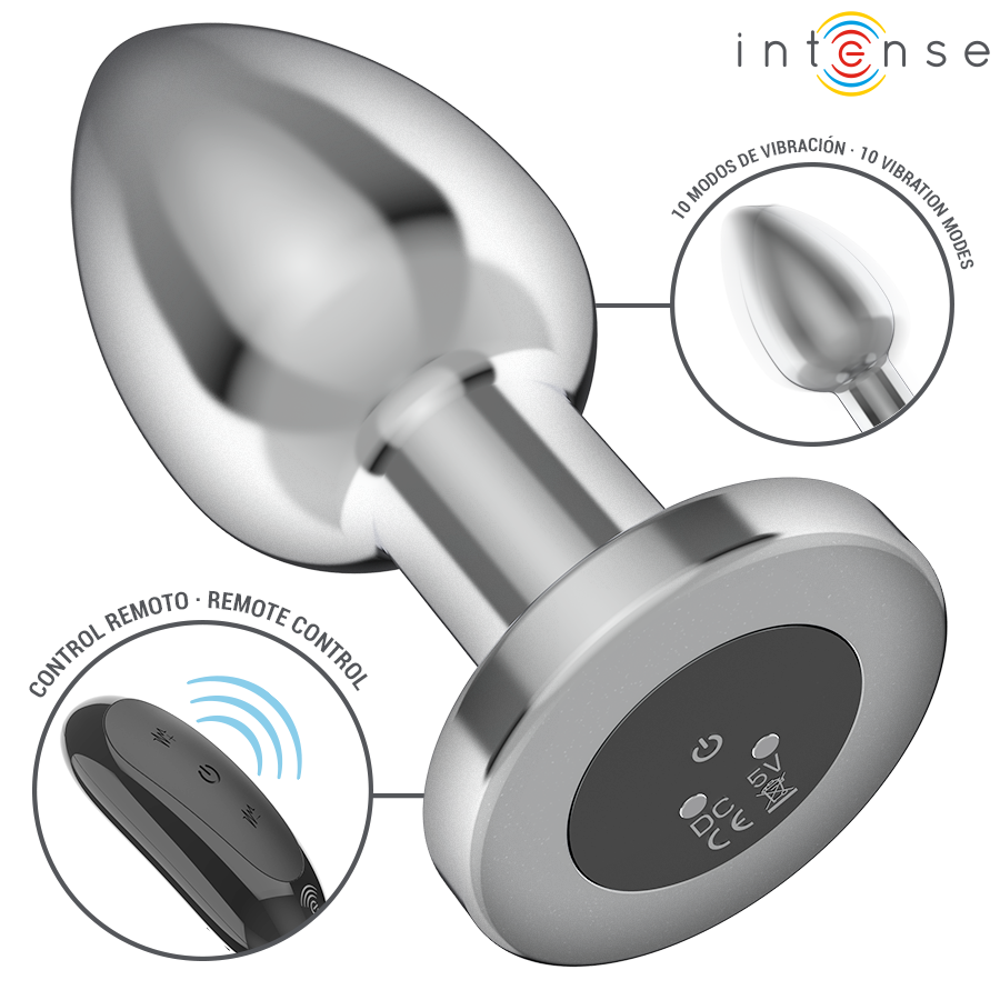 Intense Metal Vibrating Anal Plug — L - Image 3