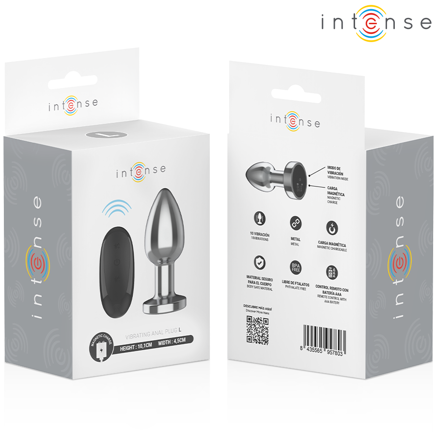 Intense Metal Vibrating Anal Plug — L - Image 8