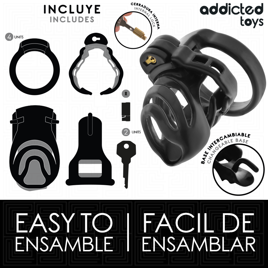 Addicted Toys Locked - Eternal Lock Penis Cage 9 cm - Image 4