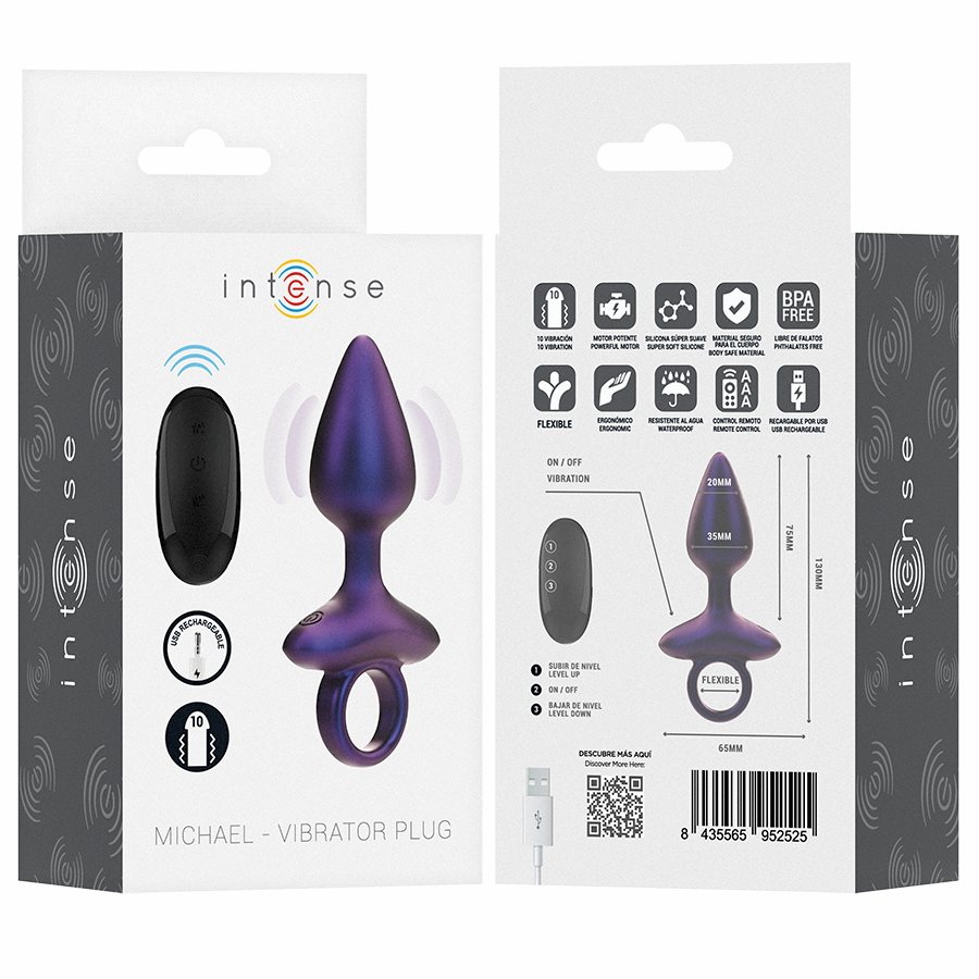 Intense Michael Vibrating Anal Plug — Remote Control - Image 8