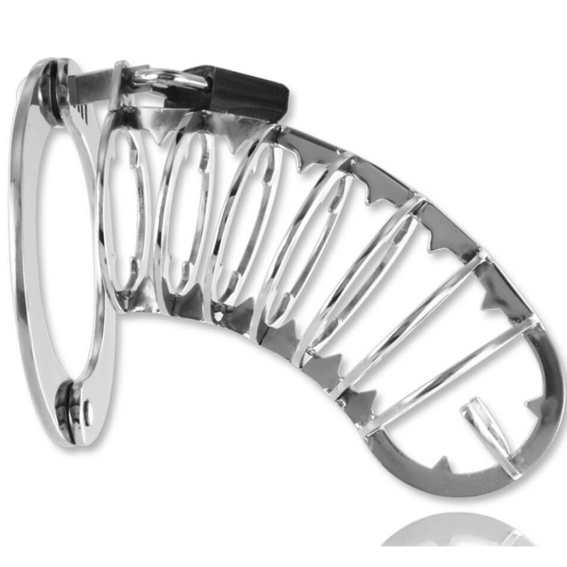 Metal Hard - Penis Cage With Security Lock 14 cm