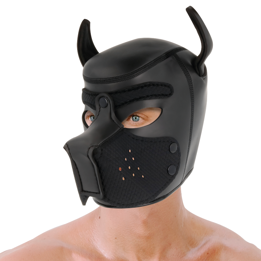 Darkness Neoprene Dog Mask With Removable Muzzle - Image 12