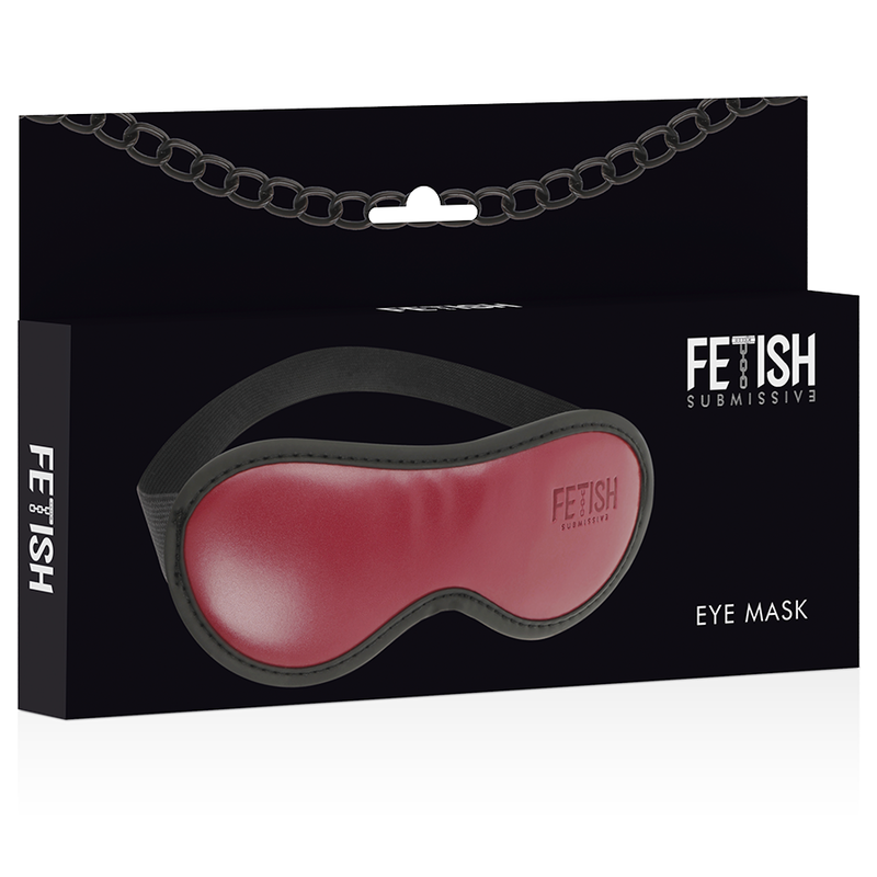 Fetish Submissive Dark Room - Vegan Leather Mask With Neoprene Lining - Image 4