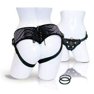 Sportsheets Vibrating Corset Strap-On Harness