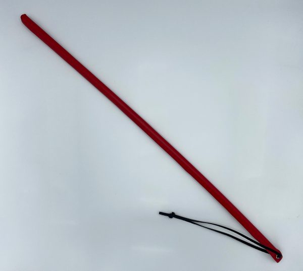 Leather-Covered Impact Stick with Wrist Strap