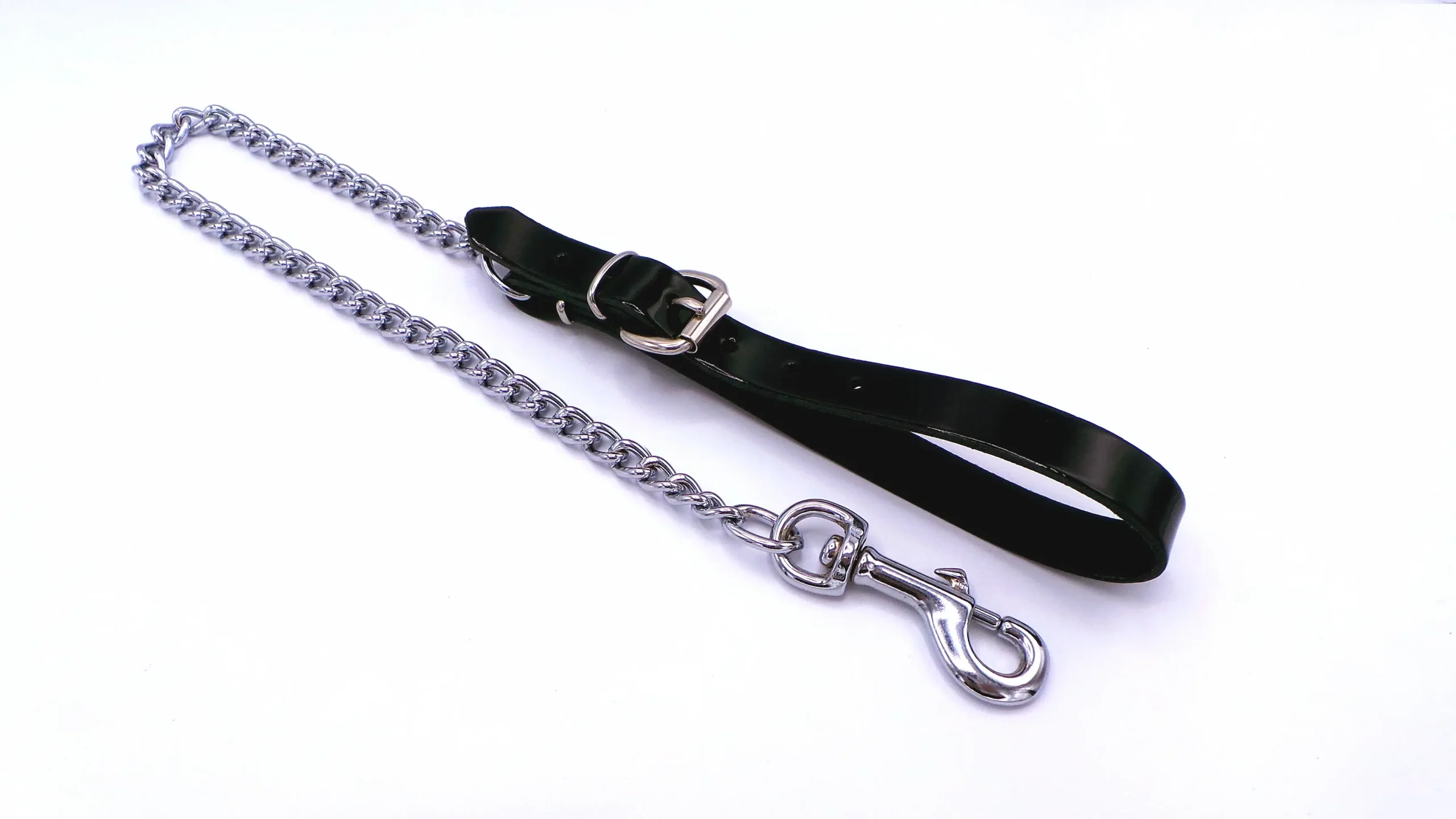 Leather-Loop Chain Leash
