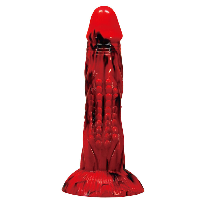 Power Monsters – Minotaur Fantasy Dildo With Suction Cup 21 cm Ø 5 cm Red & Black