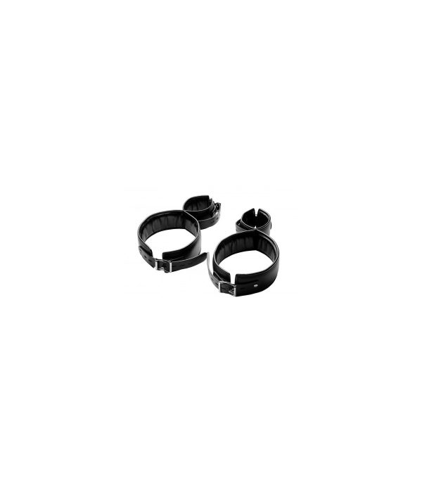 XR Brands Black Thigh Cuffs